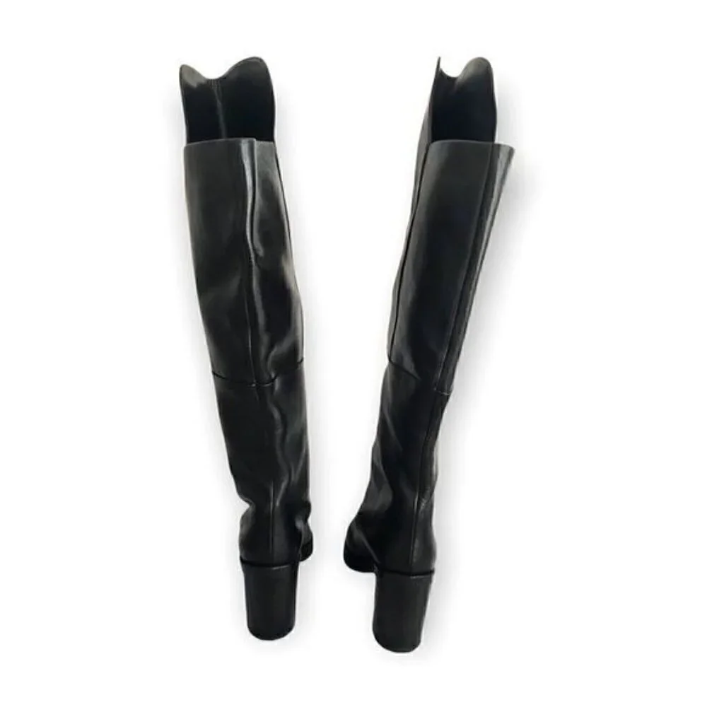 Walter Steiger boots black over the knee /knee high boots, size 39.5 EU